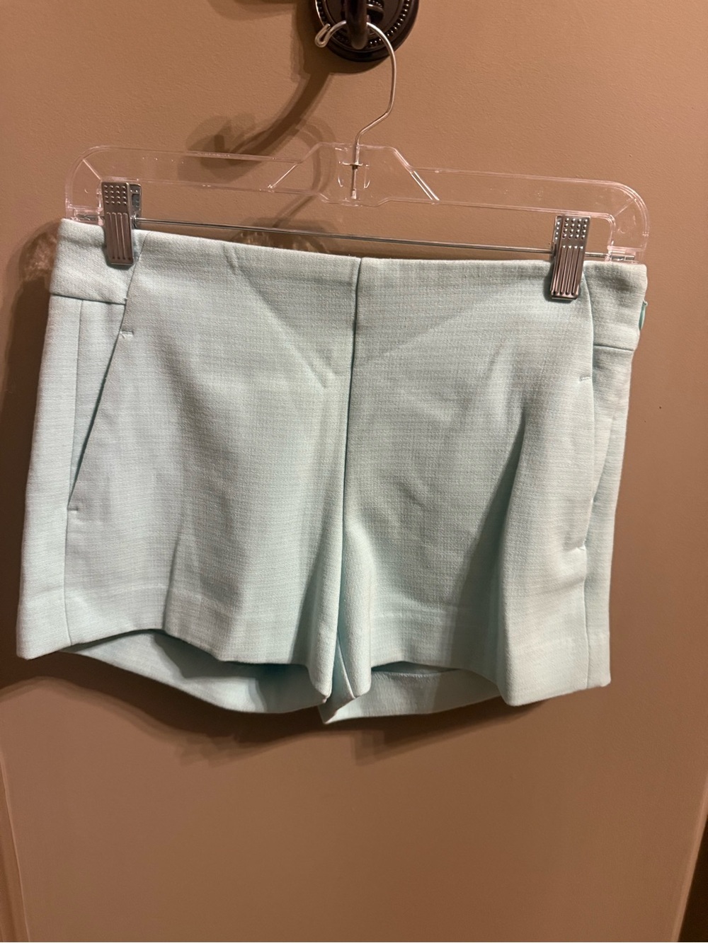 Banana Republic Tailored Light Mint Green High Waist Shorts